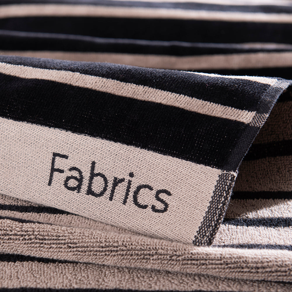 Toalla Playa Jacquard Greco Negro