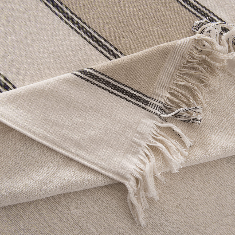 Toalla Playa Flecos Buzios Beige