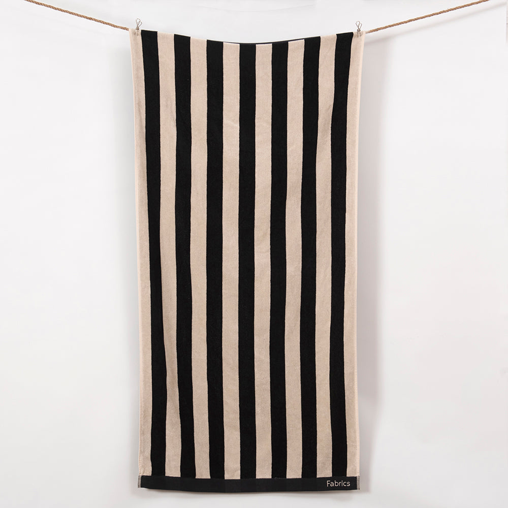 Toalla Playa Jacquard Raya Crudo