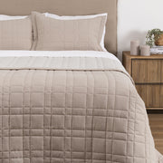 Cubrecama Quilt York King Beige