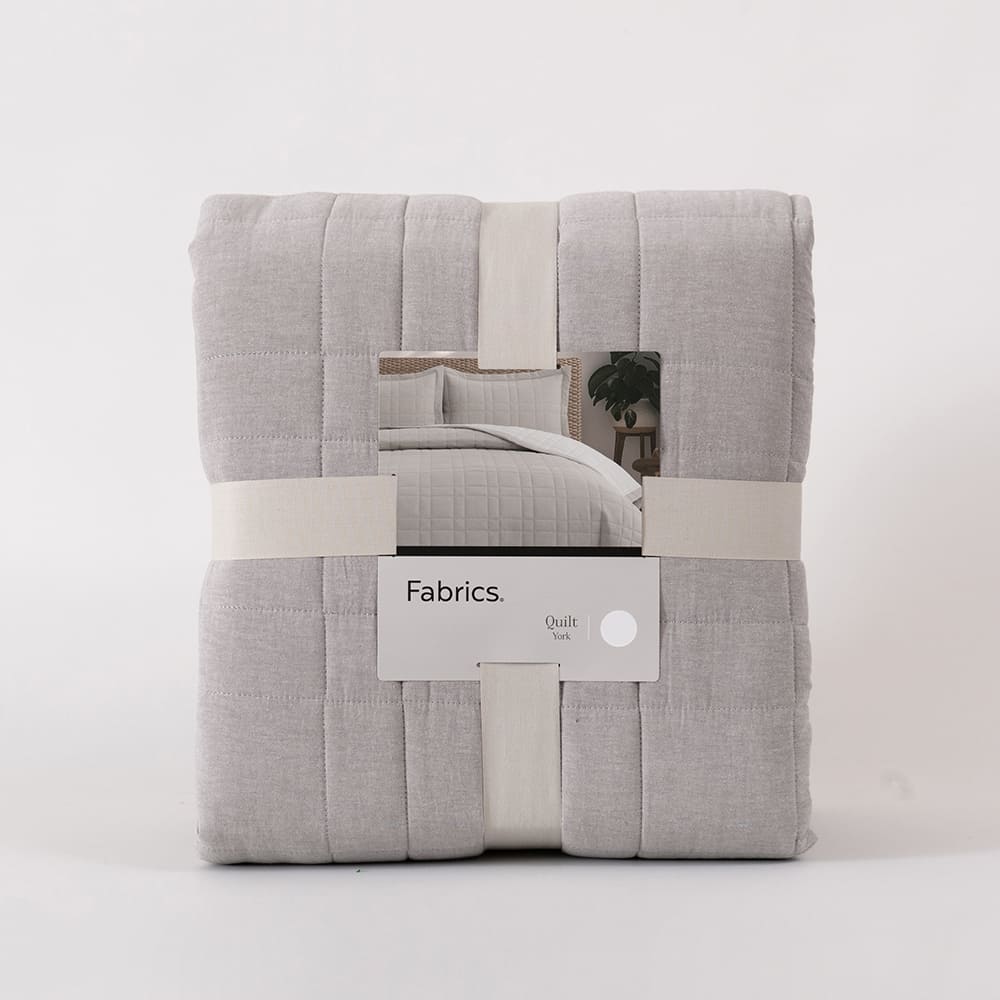 Cubrecama Quilt York 1.5 Plazas Perla