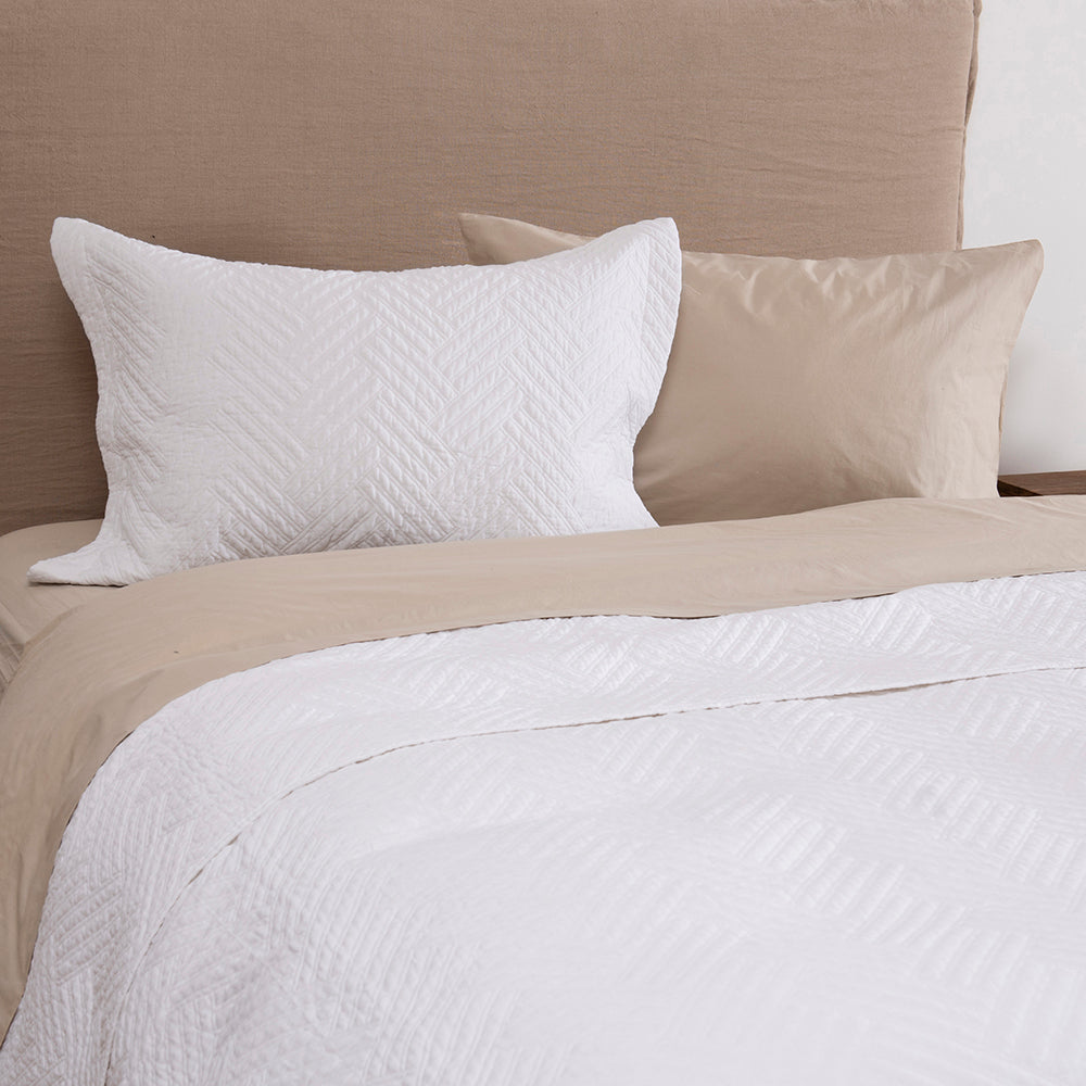 Cubrecama Quilt London 1.5 Plazas Blanco