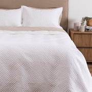Cubrecama Quilt London 2 Plazas Blanco