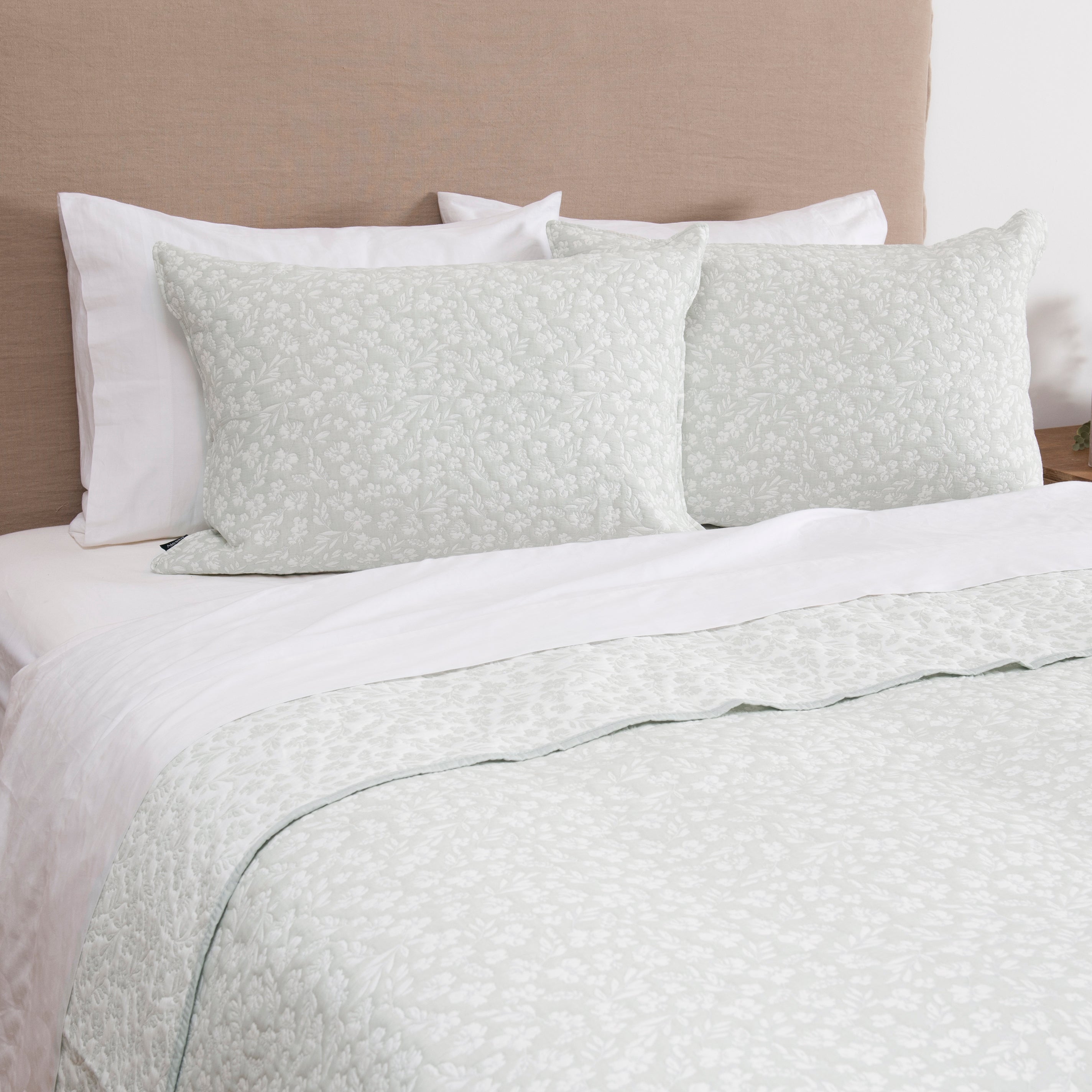Cubrecama Quilt Jacquard Campagne King Verde