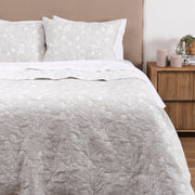Cubrecama Quilt Jacquard Bois 1.5 Plazas Gris