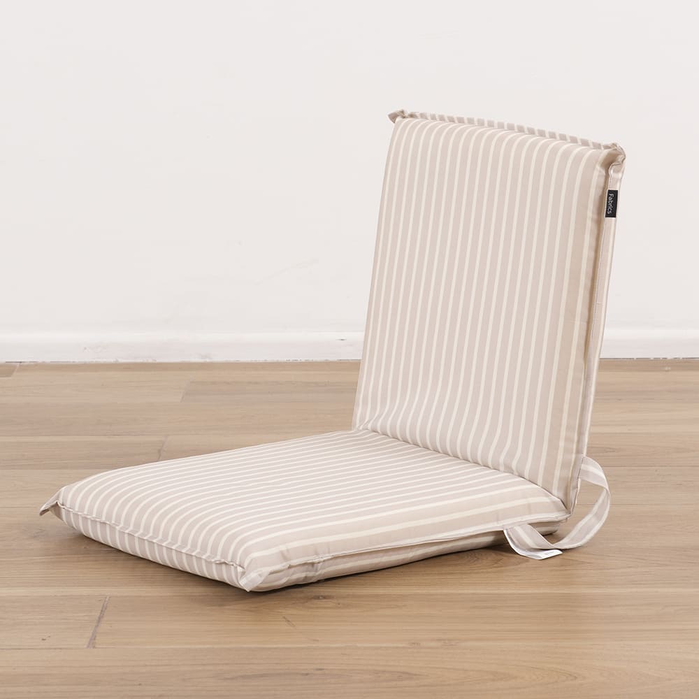 Silla Playa Plegable Fold Rayas Beige