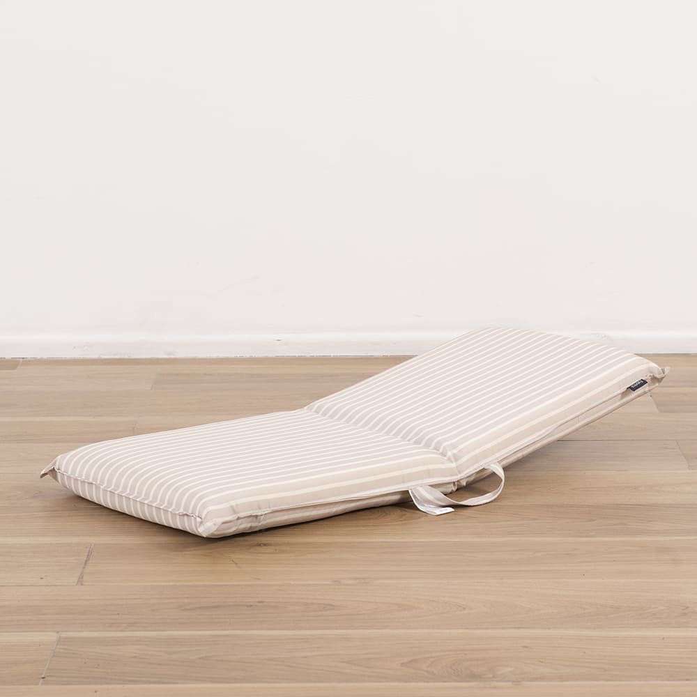 Silla Playa Plegable Fold Rayas Beige