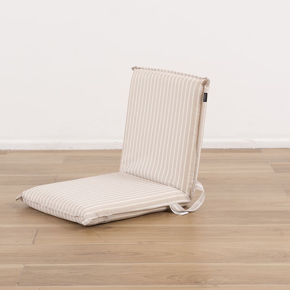 Silla Playa Plegable Fold Rayas Beige
