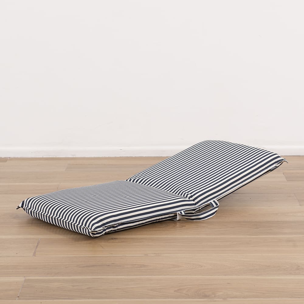 Silla Playa Plegable Fold Rayas Azul