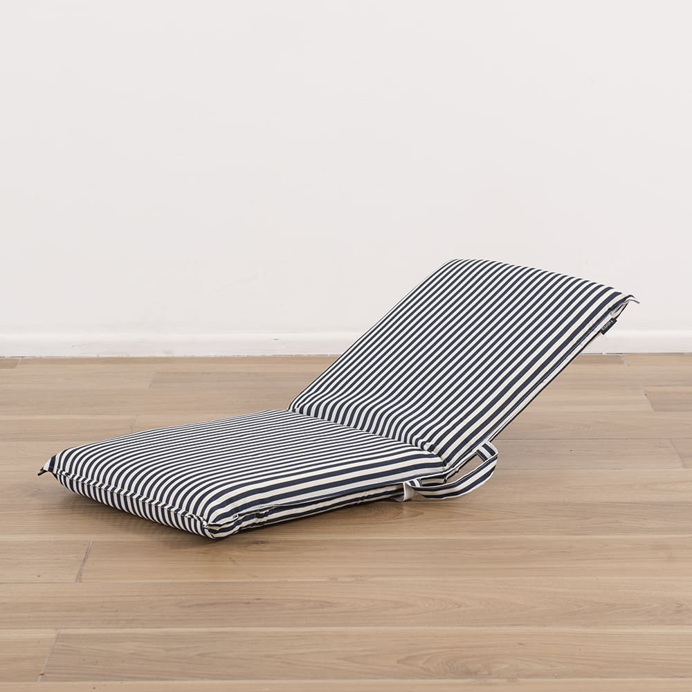 Silla Playa Plegable Fold Rayas Azul