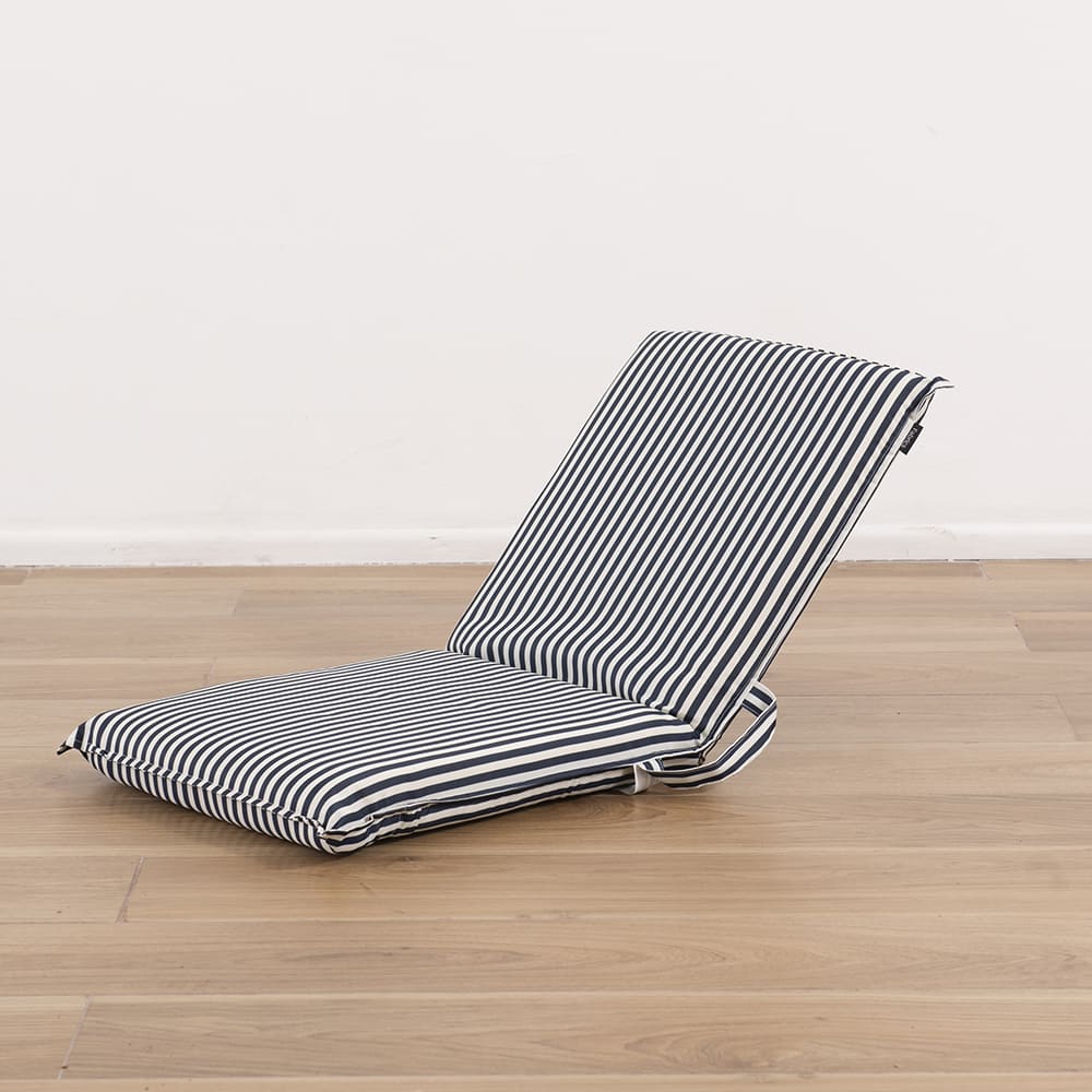 Silla Playa Plegable Fold Rayas Azul