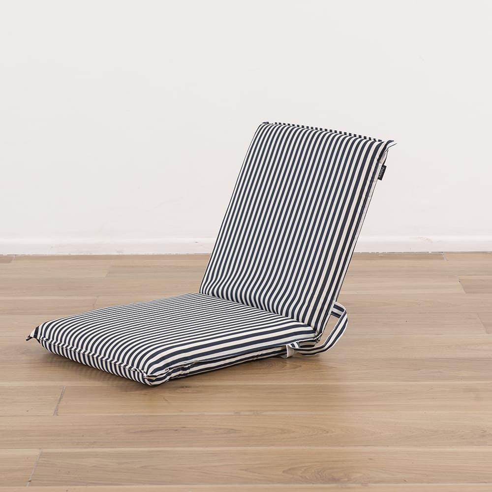 Silla Playa Plegable Fold Rayas Azul