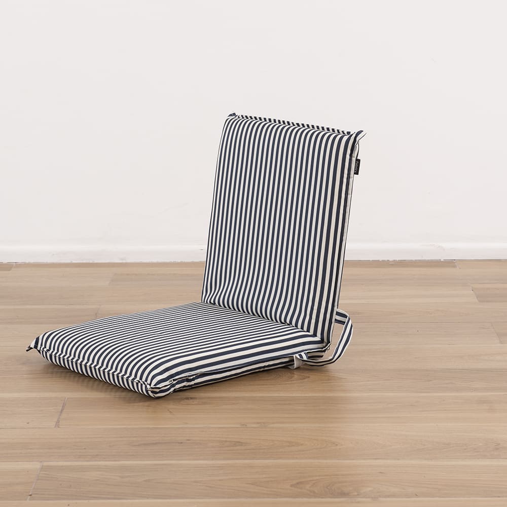 Silla Playa Plegable Fold Rayas Azul