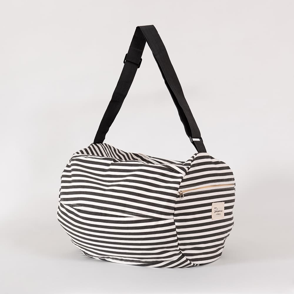 Mochila Cojín Playa Rayas Marengo