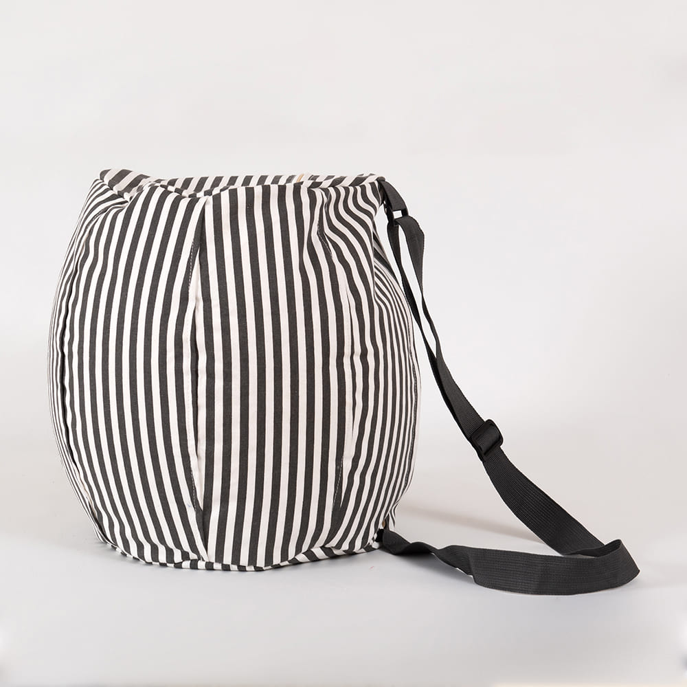 Mochila Cojín Playa Rayas Marengo