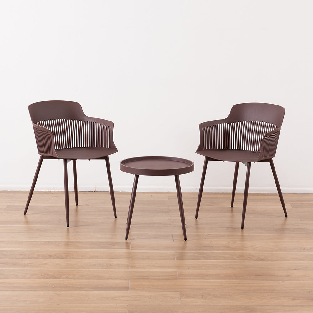 Set Terraza Urban 3 Piezas Burdeo
