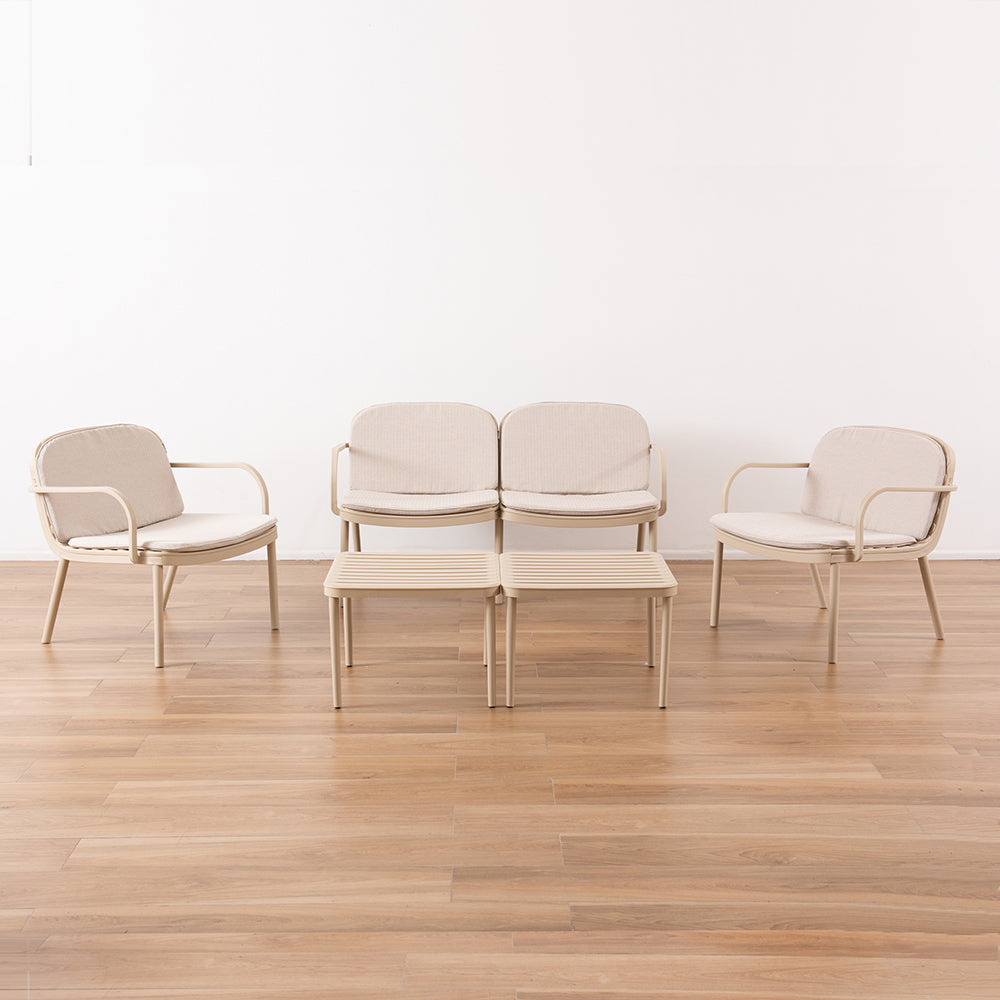 Set Terraza Brizza 5 Piezas Beige