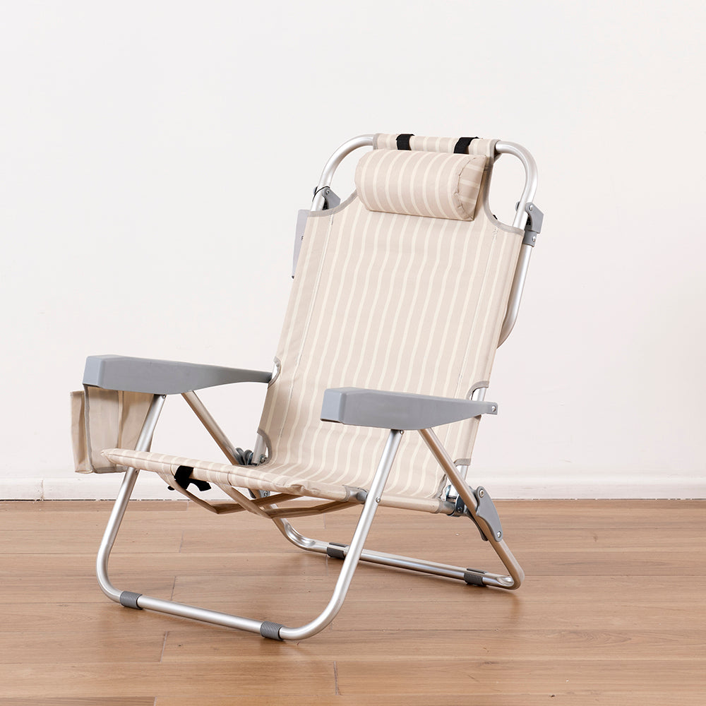 Silla Playa Faro Beige Rayas