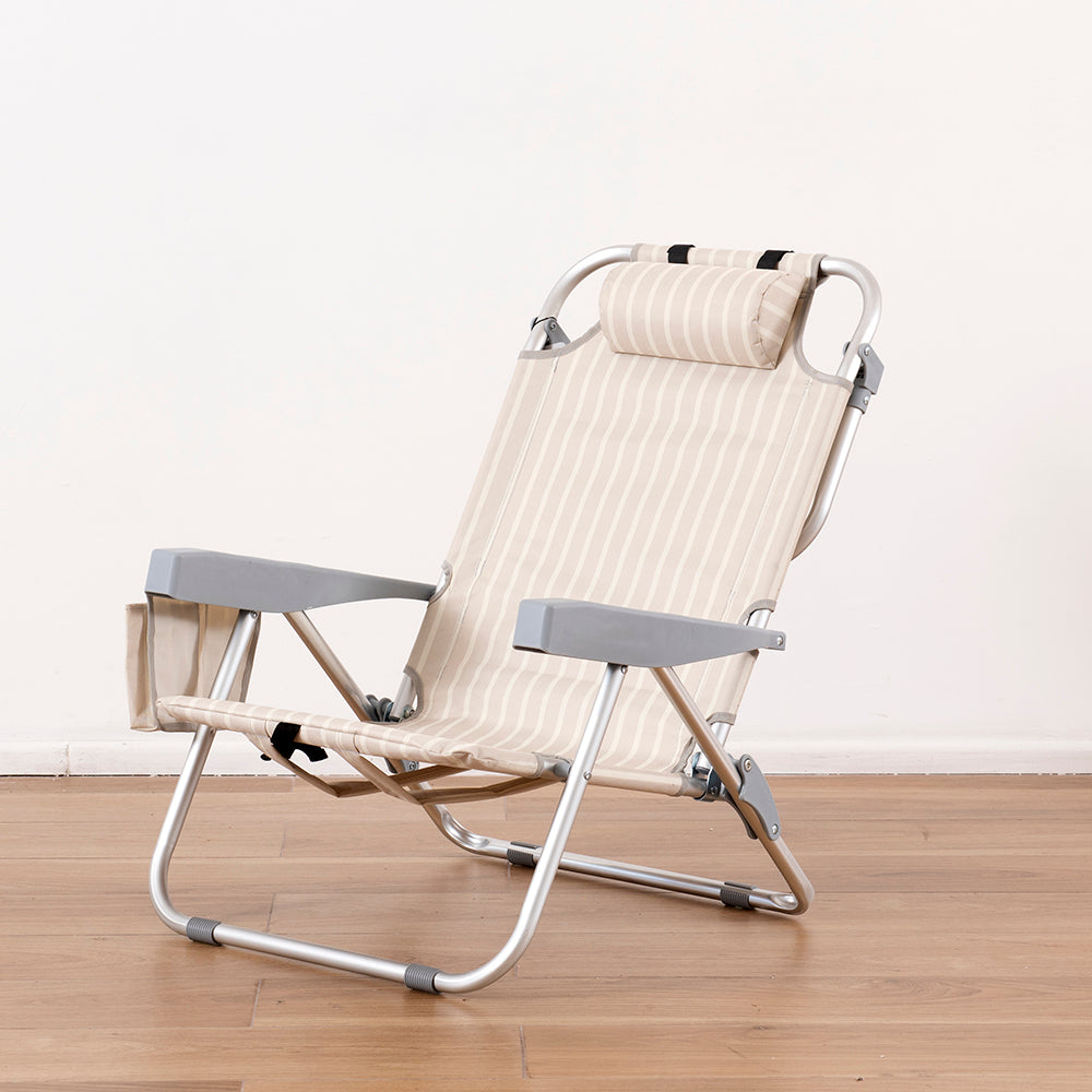Silla Playa Faro Beige Rayas
