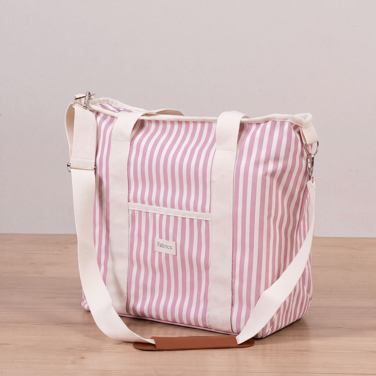 Bolso Cooler Rosa Rayas 18 Litros