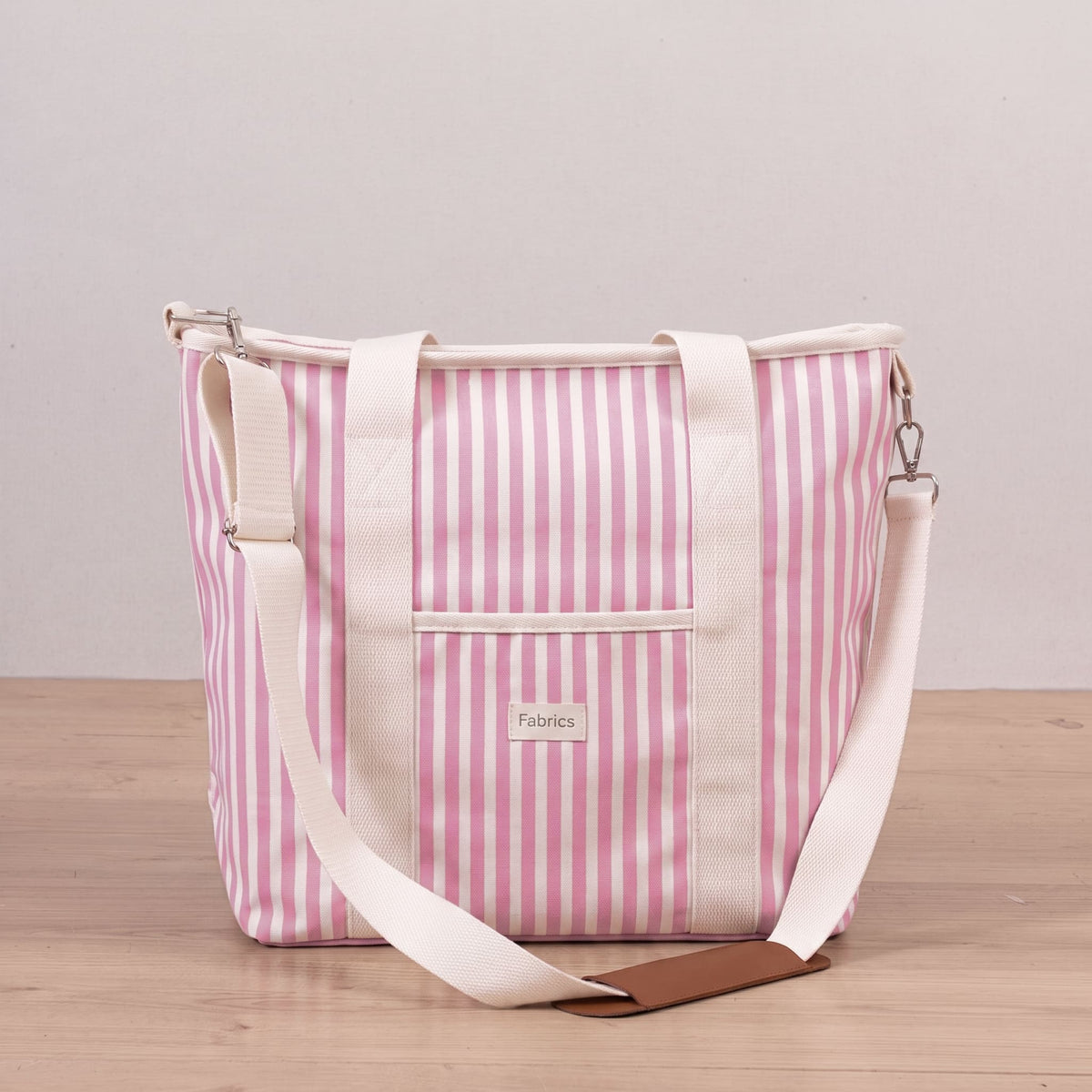 Bolso Cooler Rosa Rayas 18 Litros
