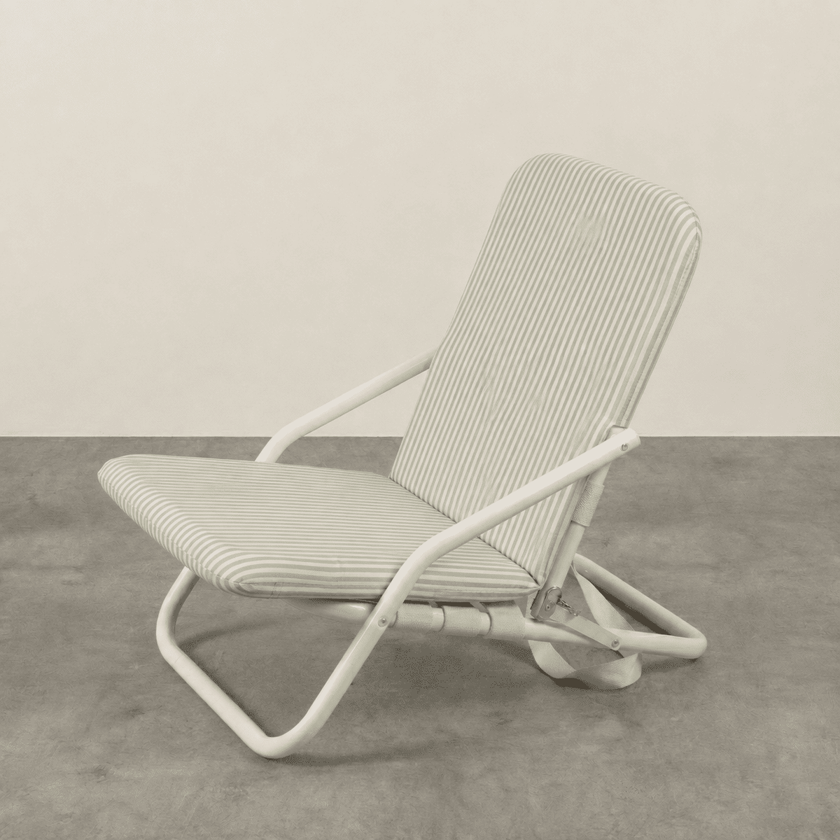 Silla Playa Flip Verde Rayas