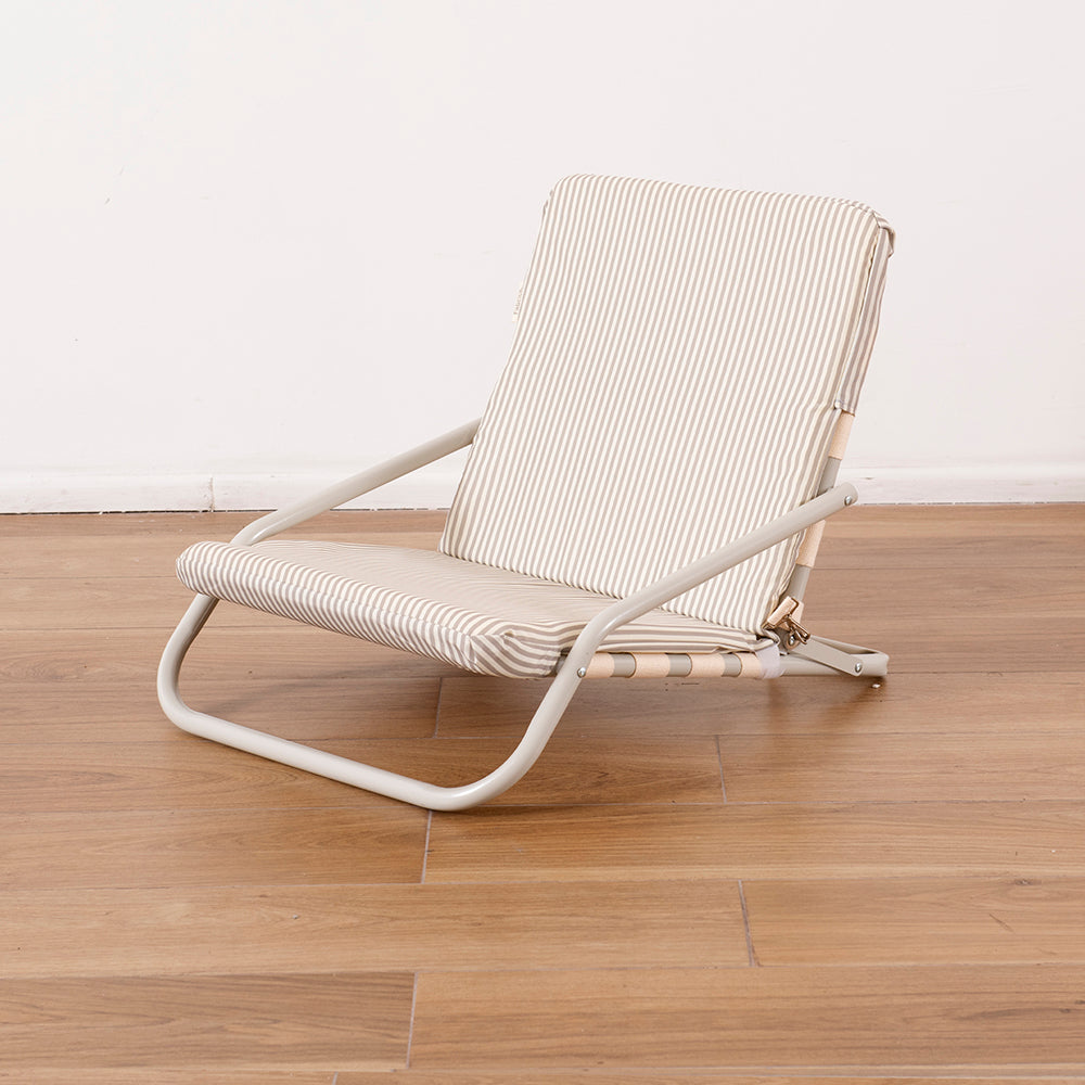 Silla Playa Flip Verde Rayas