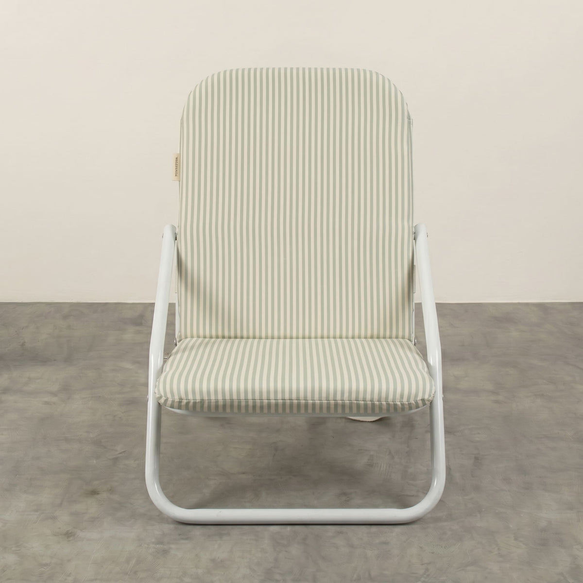 Silla Playa Flip Verde Rayas