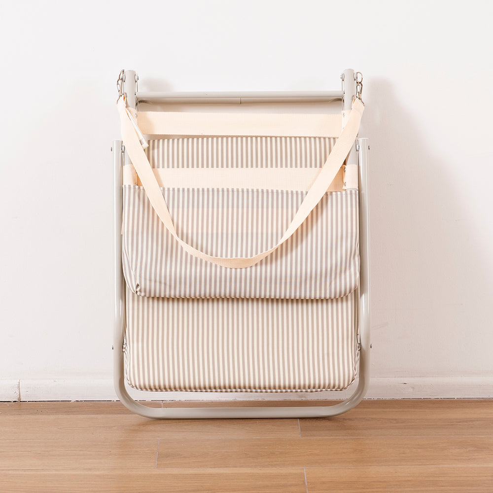 Silla Playa Flip Verde Rayas