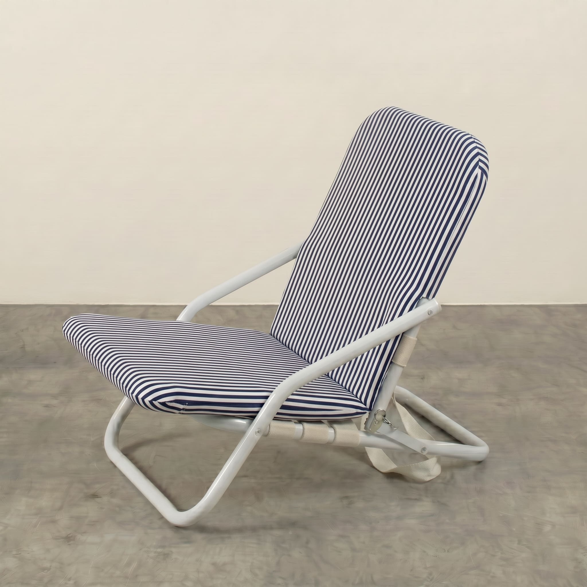 Silla Playa Flip Azul Rayas