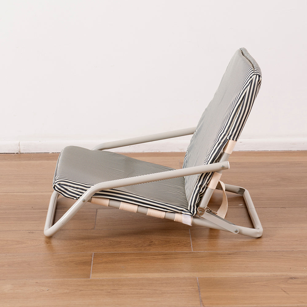 Silla Playa Flip Azul Rayas