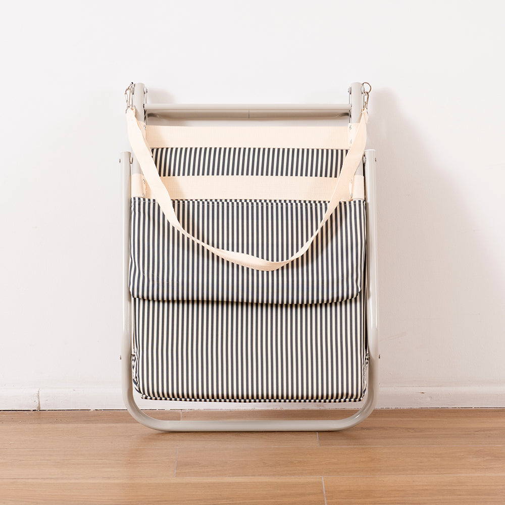 Silla Playa Flip Azul Rayas