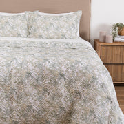 Cubrecama Quilt Estampado Borabora 1.5 Plazas Turquesa