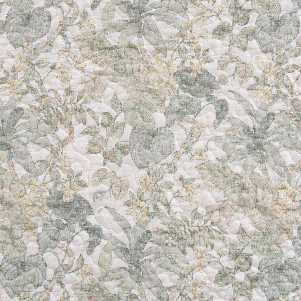 Cubrecama Quilt Estampado Borabora 1.5 Plazas Turquesa