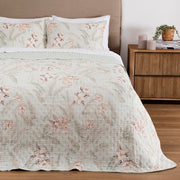 Cubrecama Quilt Estampado Zoe King Verde