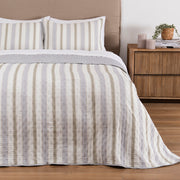 Cubrecama Quilt Estampado Bruna 2 Plazas Verde