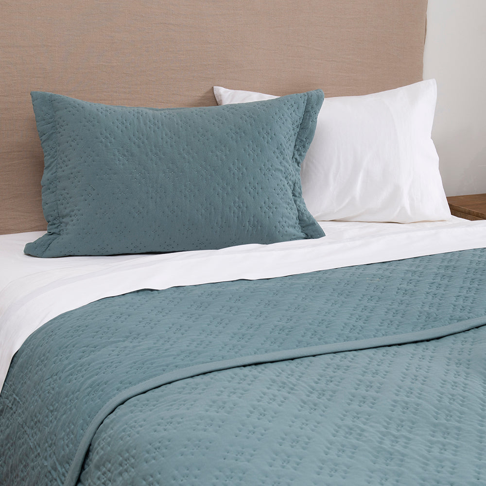 Cubrecama Quilt Pinsonic 1.5 Plazas Azul