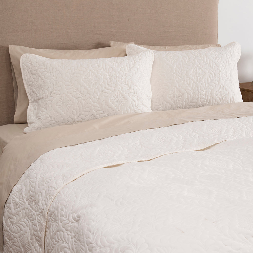 Cubrecama Quilt Milán King Blanco