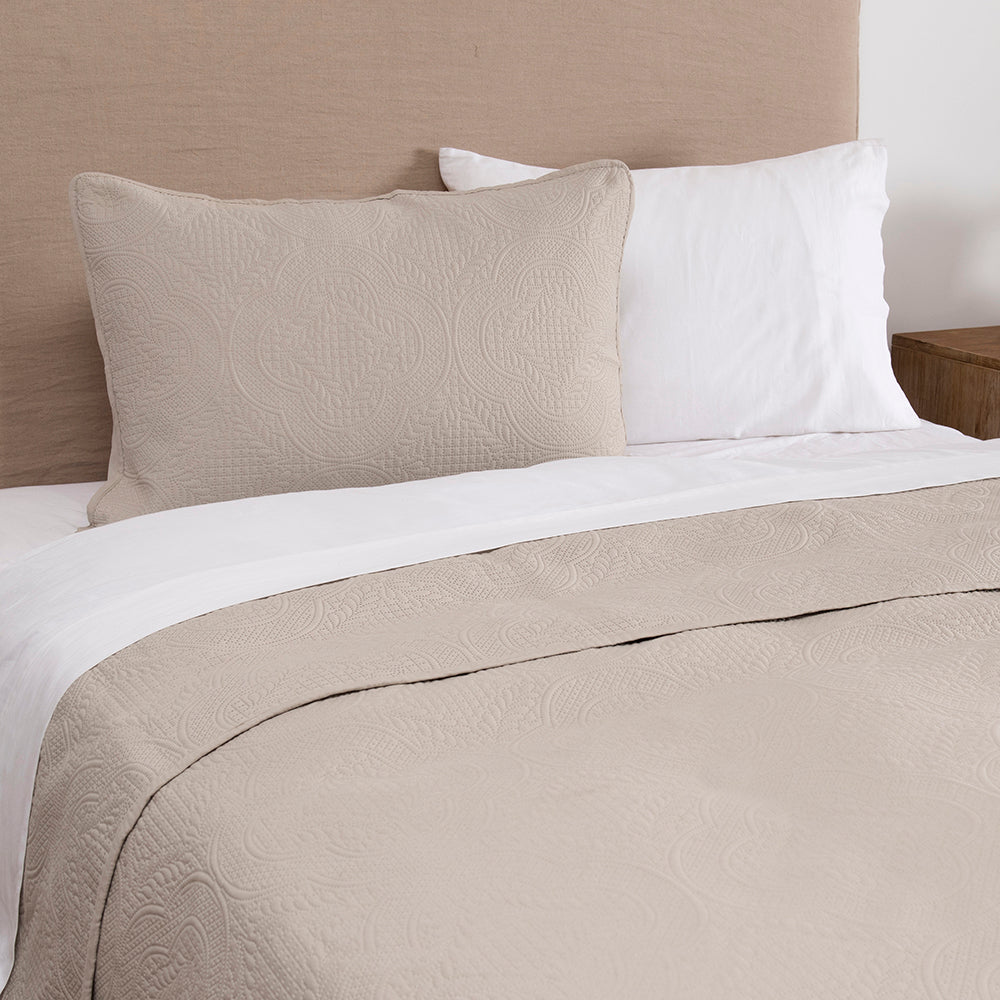 Cubrecama Quilt Roma 1.5 Plazas Celeste