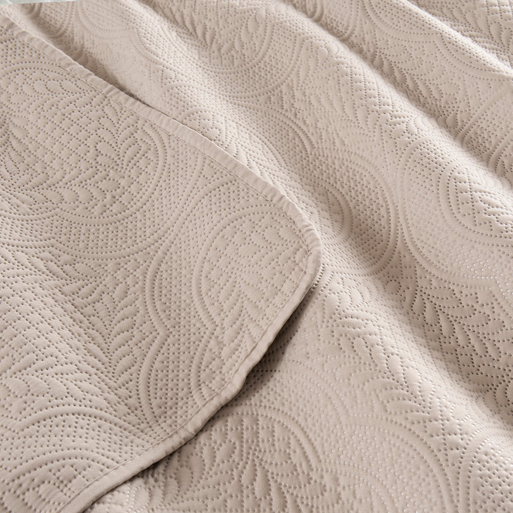 Cubrecama Quilt Roma King Celeste
