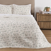Cubrecama Quilt Estampado Gauze Mia King Beige
