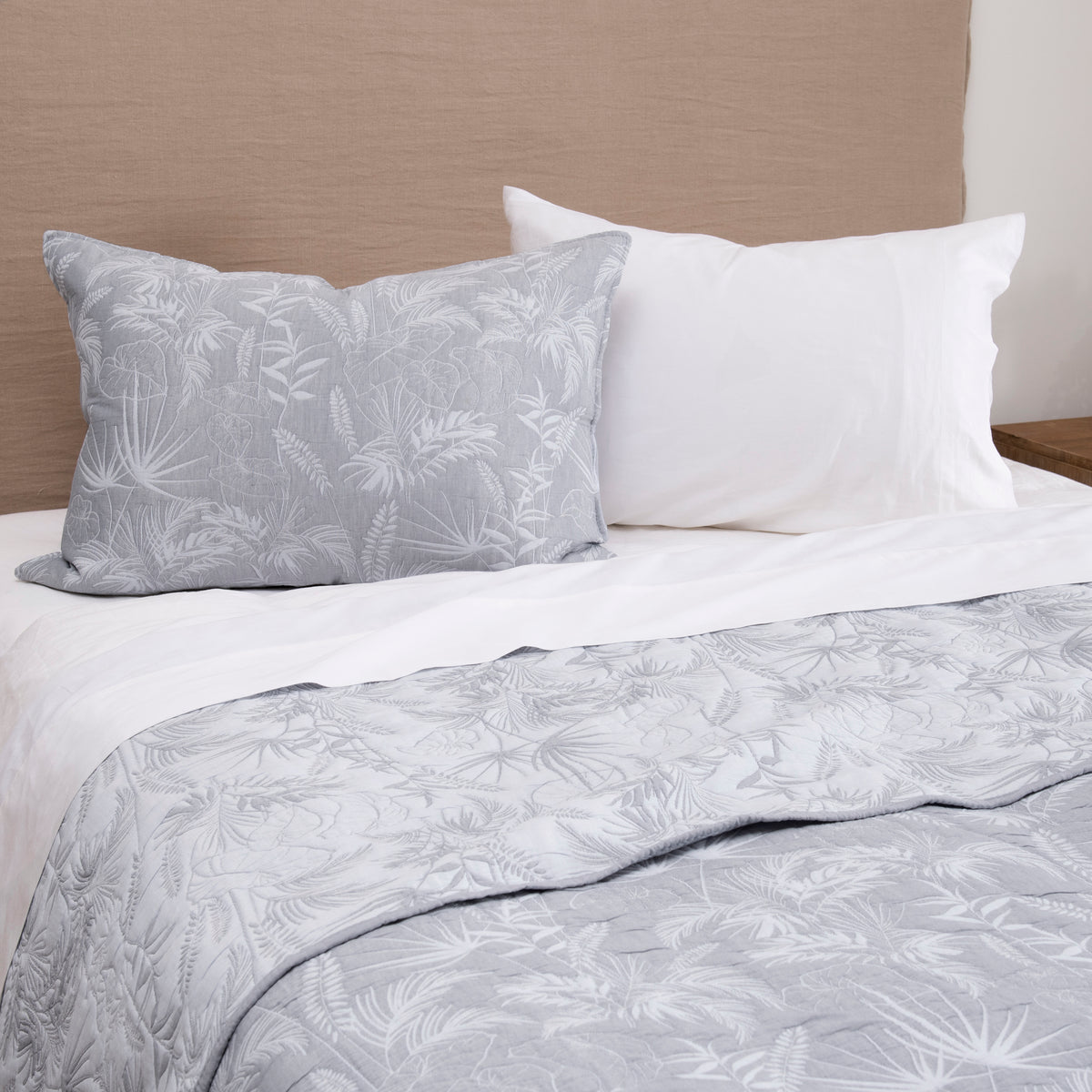 Cubrecama Quilt Jacquard Tania 1.5 Plazas Azul