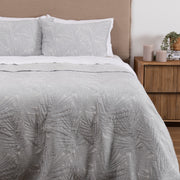 Cubrecama Quilt Jacquard Dora Super King Gris