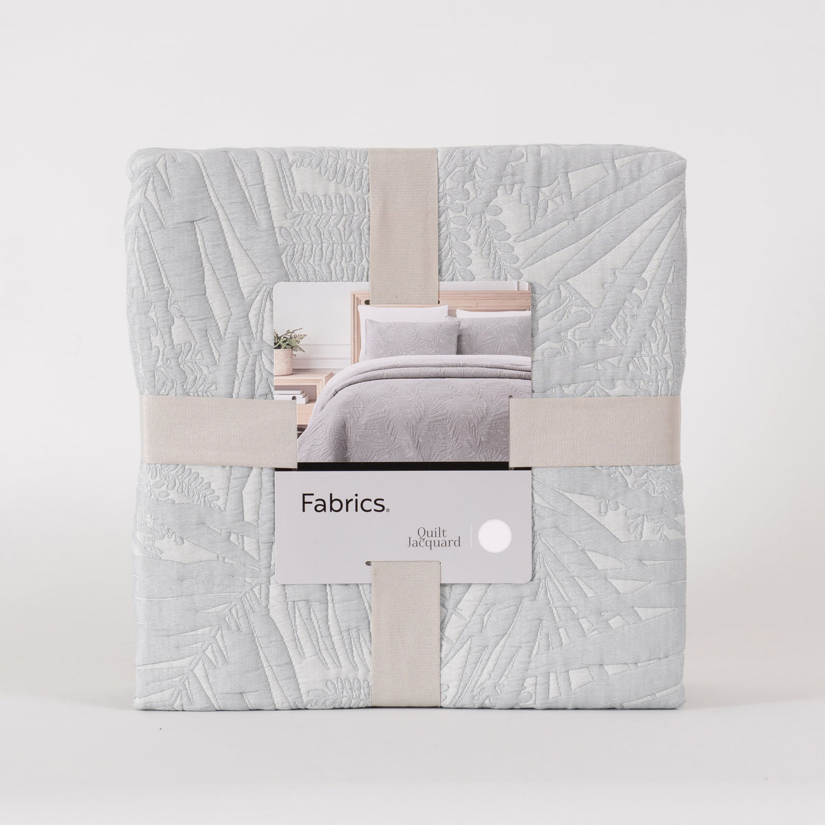 Cubrecama Quilt Jacquard Dora Super King Gris