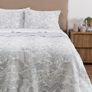 Cubrecama Quilt Jacquard Eva 1.5 Plazas Celeste