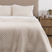Cubrecama Quilt Lino 1.5 Plazas Natural