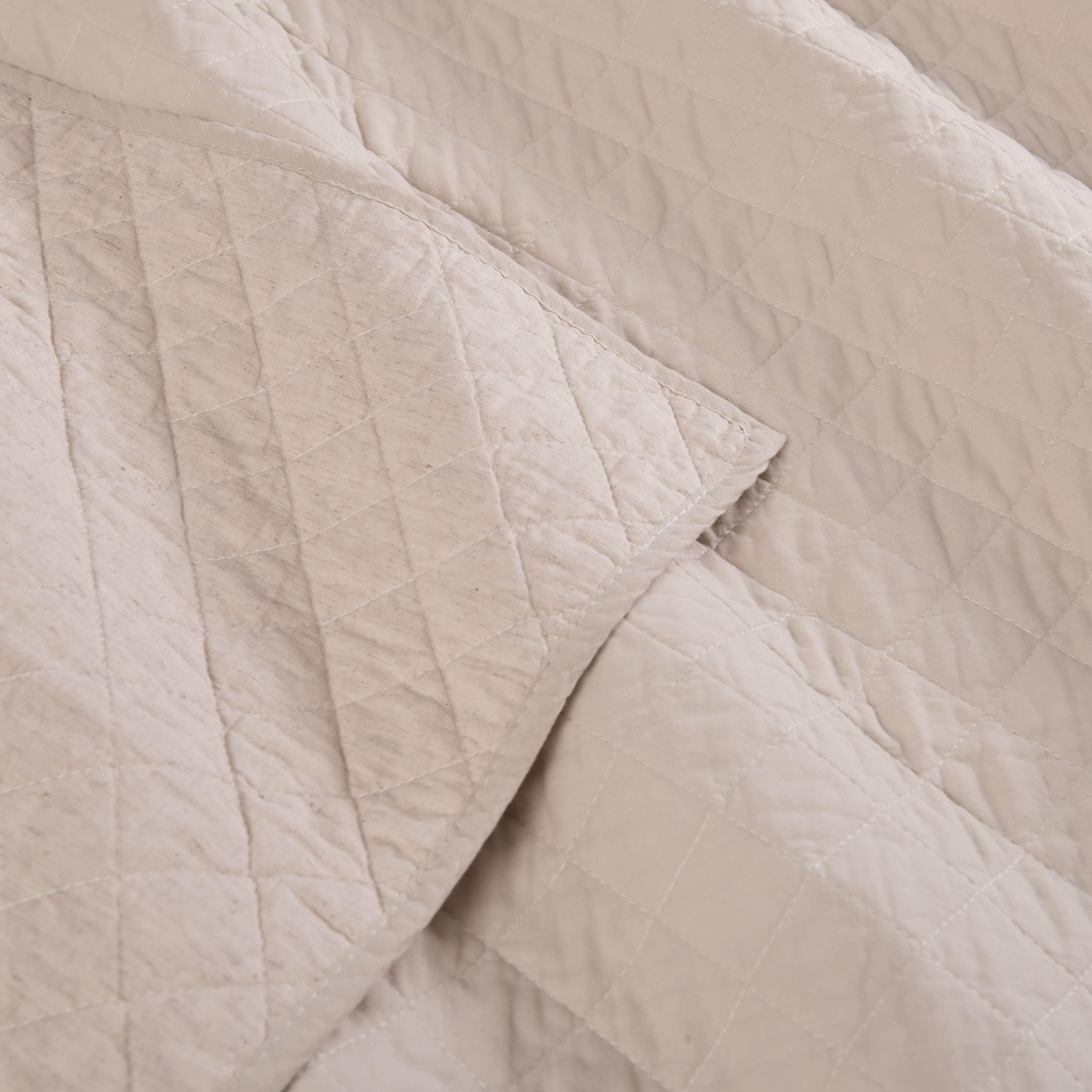 Cubrecama Quilt Lino 1.5 Plazas Natural