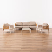 Set Terraza Calma 4 Piezas Crema