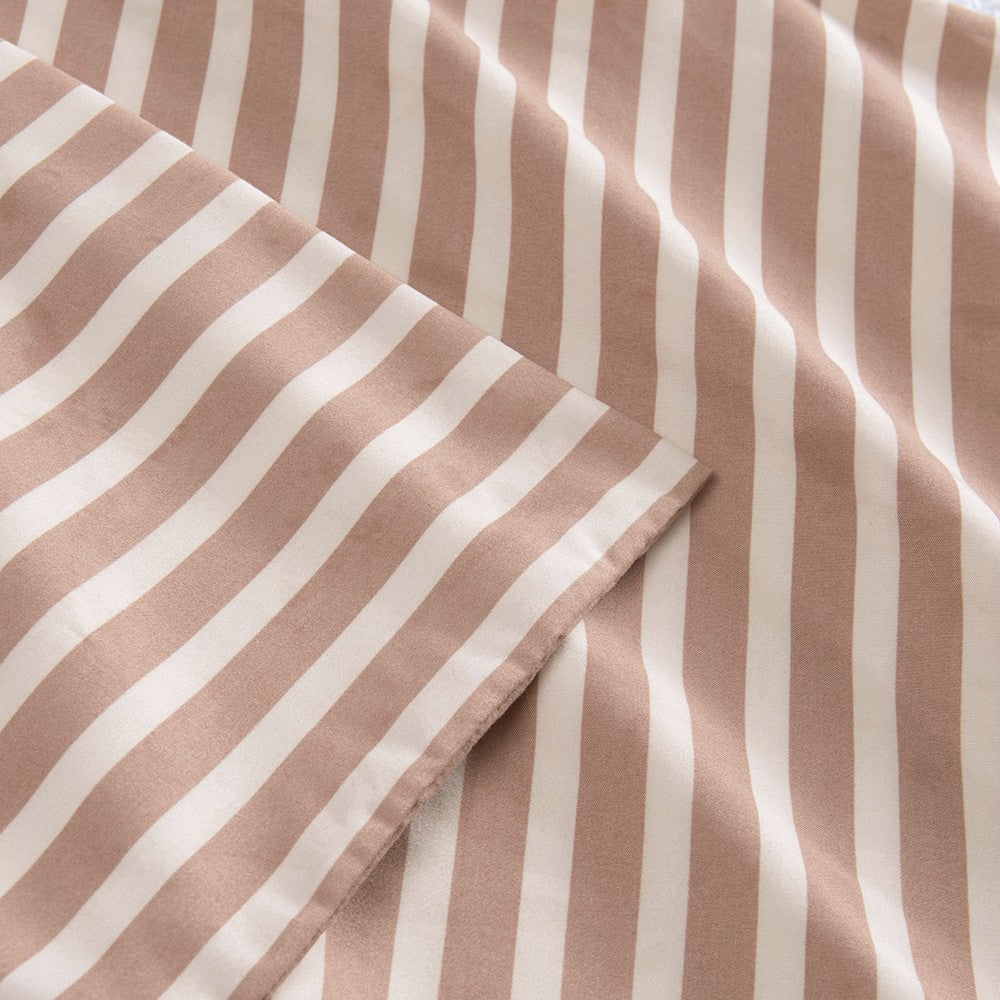 Funda de Plumón Stripes 2 Plazas Coral