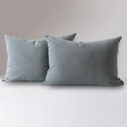 Set 2 Fundas Almohadas Lino 50x70cm Azul